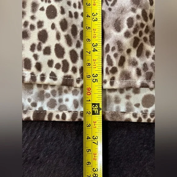 a new day Leopard Print V-Neck Short Sleeve Babydoll Dress - Picture 6 of 6